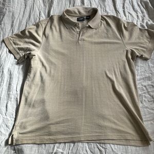 Haggar Large light tan polo shirt.